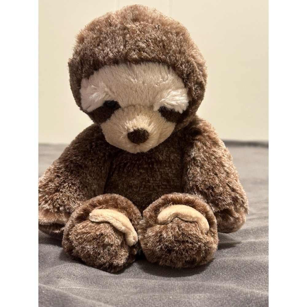 Mary Meyer Brown Sloth Plush Stuffed Animal Soft Toy 9 inch Sitting Beanbag